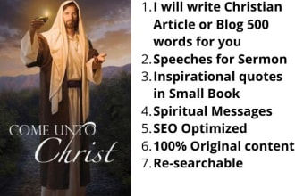 write christian article or blog 500 word spiritual growth