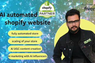 create an ai shopify dropshipping store with a full automation sales system