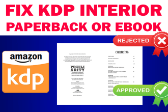 expert ebook and paperback fixing and formatting services