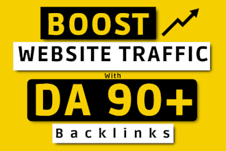build da 90 plus SEO backlinks for google top ranking