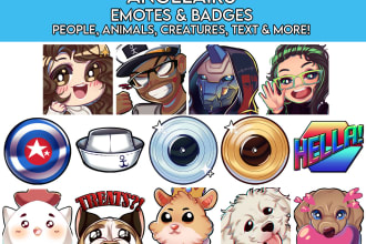 create emotes and badges for twitch