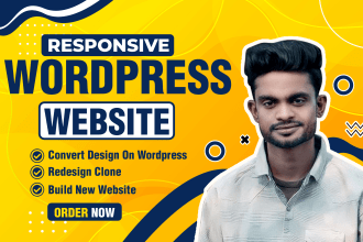 design, redesign, clone, revamp or wix to wordpress website by  elementor pro