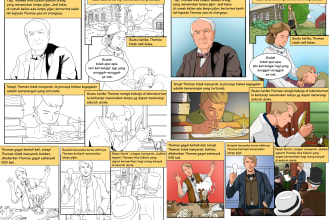 color your comic book page and illustration