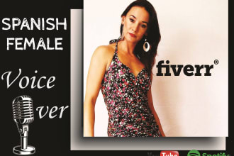 record a professional female spanish voice over