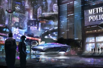create sci fi art for you