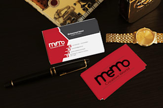 design professional and beautiful double side Business Card