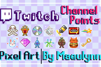 make pixel art for your twitch channel points