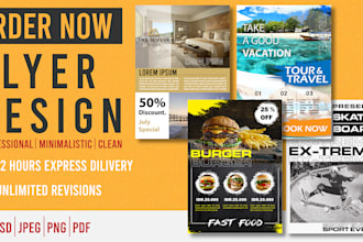 make a flyer foods sport event traveling and flyer promotion