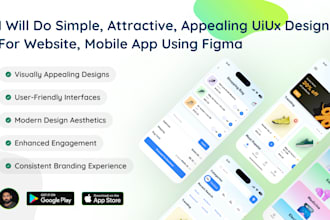design modern UI UX for website and mobile app in figma