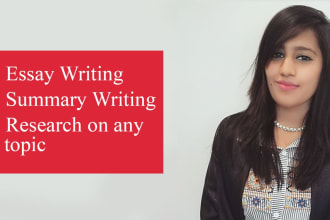write creative essays and research summaries