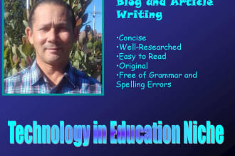 write articles on technology in education for you