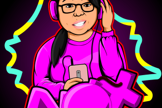 design a marvelous cartoon portrait mascot from picture of you