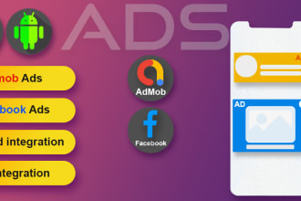 implement admob ads facebook ads in flutter ios android app
