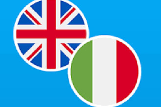 traslate english to italian and italian to english