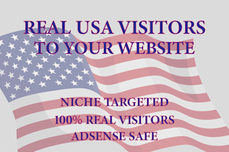 send keyword target USA website traffic with a low bounce rate