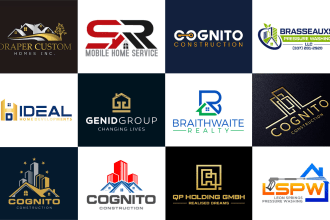 design a modern luxury real estate, business versatile logo design