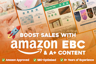 design high converting amazon a plus images, enhanced brand content ebc