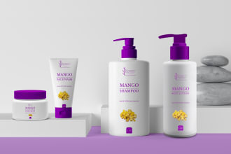 create label design, cosmetic label, cosmetic packaging