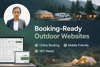 create glamping, rv park, and campground websites with booking integration