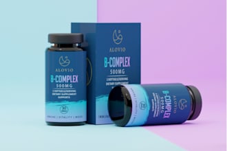 do supplement label design, bottle label design, and box packaging design