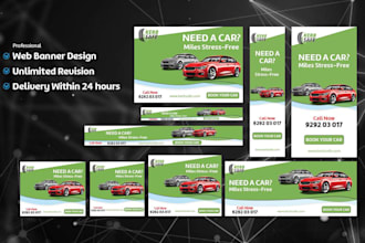 design beautiful web banner and google ad