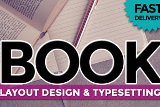 book layout design and typesetting