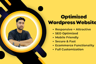 design fast and responsive wordpress website for your business or personal brand
