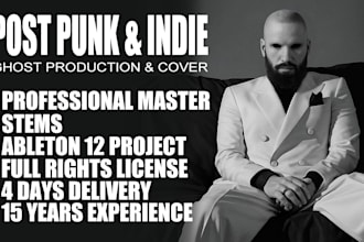 professionally create post punk, punk, indie rock track for you