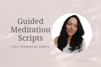write custom meditation or hypnosis scripts