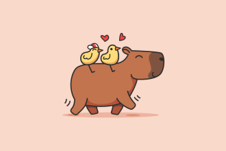 draw animals cartoon illustration