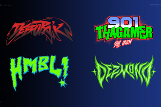 create customized logo fonts typography graffiti