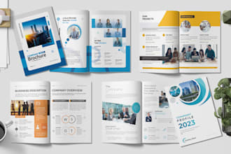 design professional business brochure or booklet