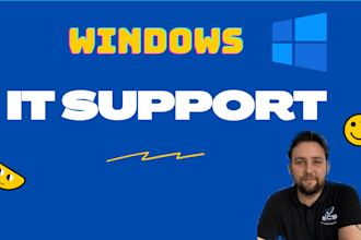 do IT support in german and english for windows