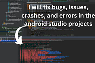 fix any bugs in your android app or android studio