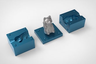 do 3d mold design for 3d printing or manufacturing