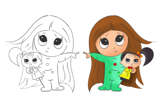 create digital illustration for screen or print media