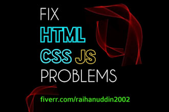 fix html, CSS, js problems