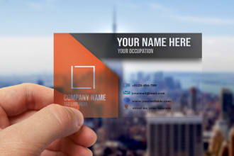 design transparent plastic business card