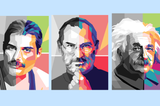 draw your face into wpap pop art colour portrait in 24 hours