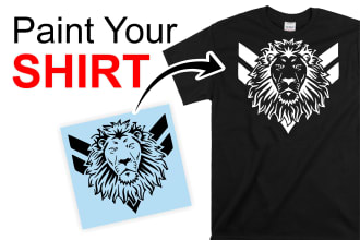 create a t shirt stencil of your logo for you to paint