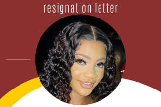 write your resignation letter