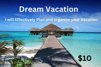 effectively book, plan, and organize your vacation