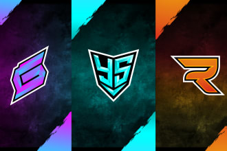 design initial logo for gaming,esports ,youtube,twitch