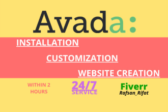 customize and install avada premium wordpress theme
