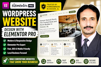 redesign wordpress website with elementor pro