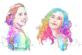 draw artistic lines with beautiful colors from your photos