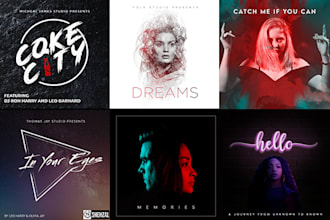 design mixtape cover or music album artwork