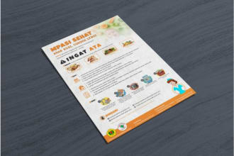 design an elegant health flyers in modern style