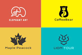 design a modern minimalist logo with copyrights