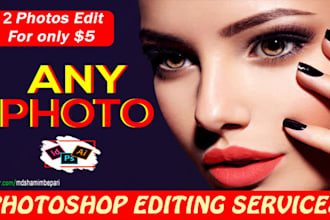 do quick professionally photoshop editing